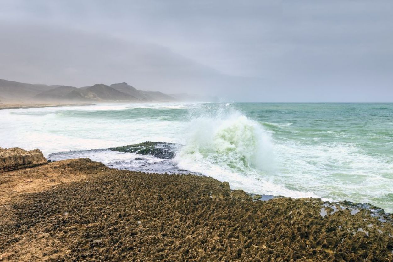 Salalah beach in southern Oman